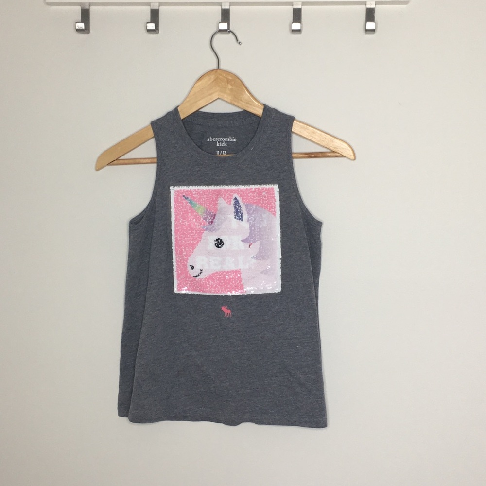 Girl’s Abercrombie flip sequin tank